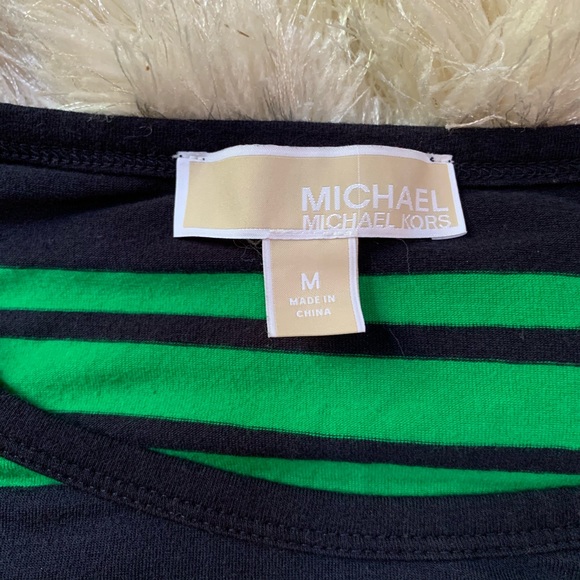 MICHAEL KORS Stripped Zipper Detail Tee - Picture 5 of 6